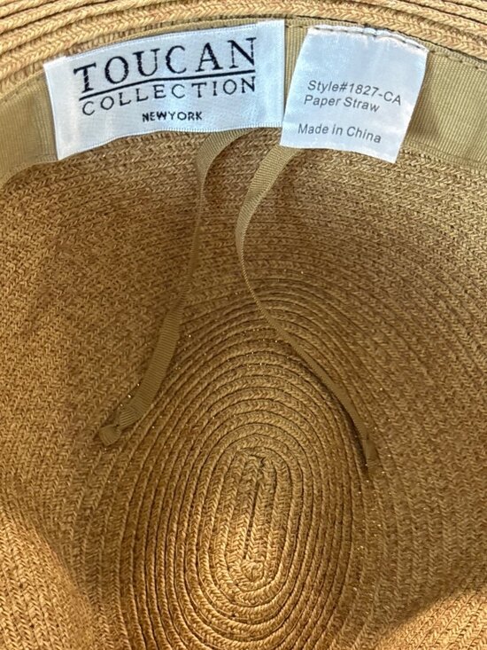 Toucan Hats Exclusive Ivory Wide Brim Sun Hat in Ivory New Womens Beach Garden main image 4